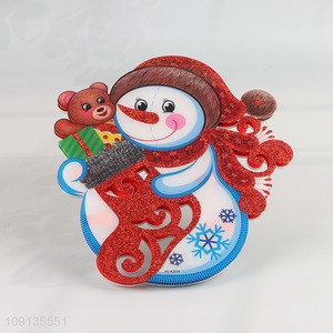 Factory Price Self Adhesive Christmas Foam Sticker with Led Light