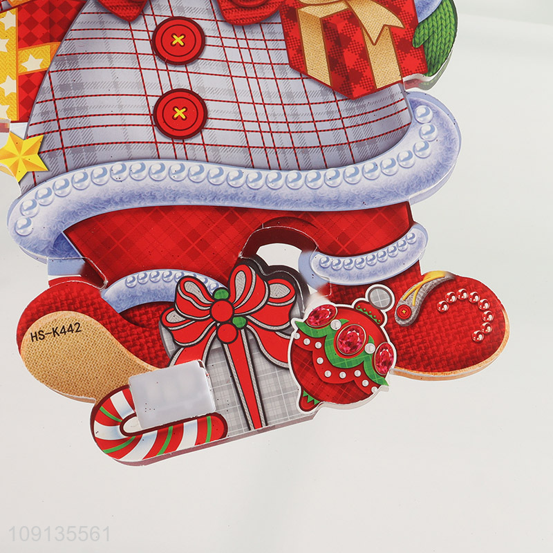 High Quality Christmas Foam Sticker with Led Light for Window Decor