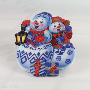 Hot Selling Christmas Foam Sticker with Led Light for Door Decor