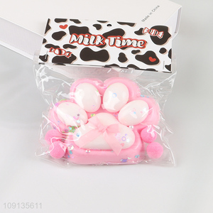 Top products <em>cat</em> paw shape tpr squeeze toys for stress relief