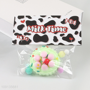 Good selling dessert series anti-stress tpr squeeze toys wholesale
