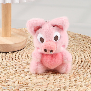 Good selling pink pig plush animal toys children pig doll toys