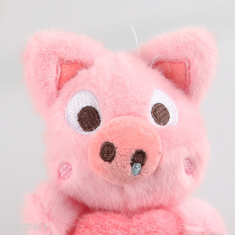 Good selling pink pig plush animal toys children pig doll toys