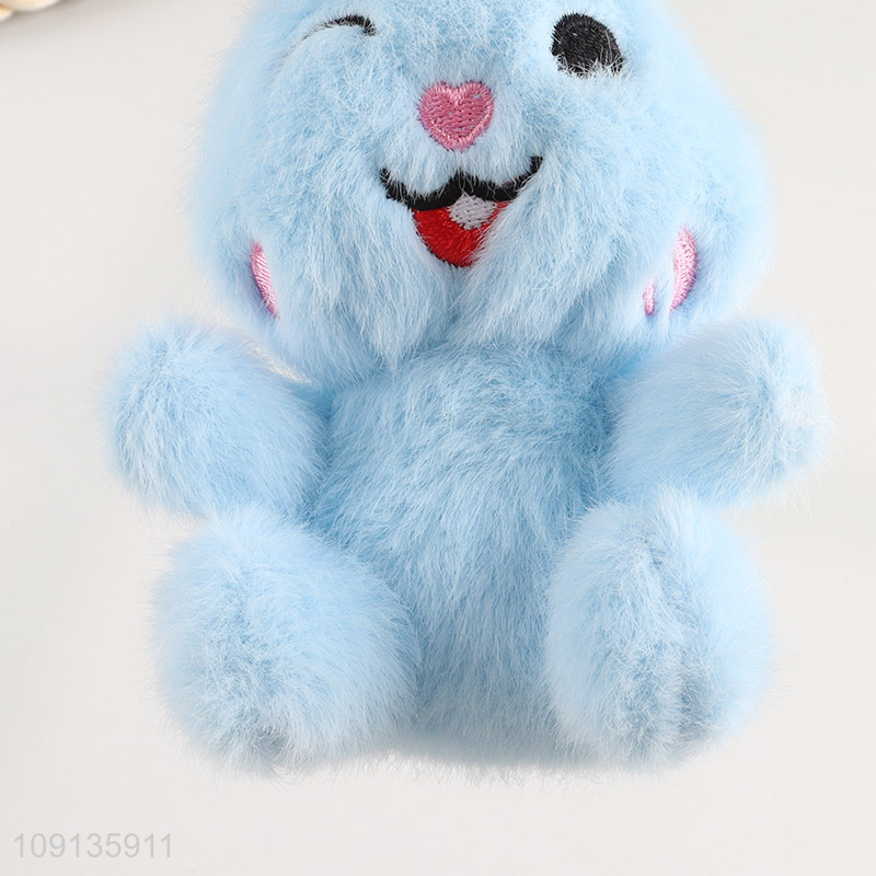 Good price multicolor rabbit shape plush animal toys for gifts