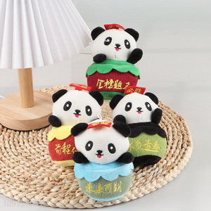 New arrival multicolor non-toxic panda animal plush toys for kids