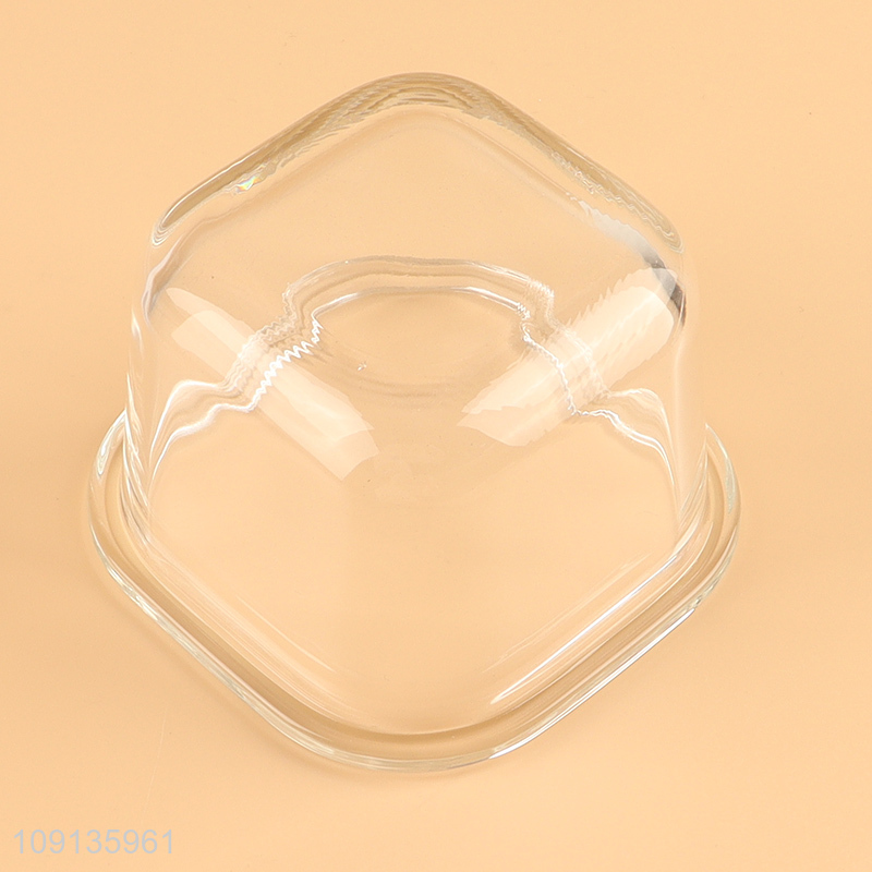 China factory clear glass sealed food container preservation bowl