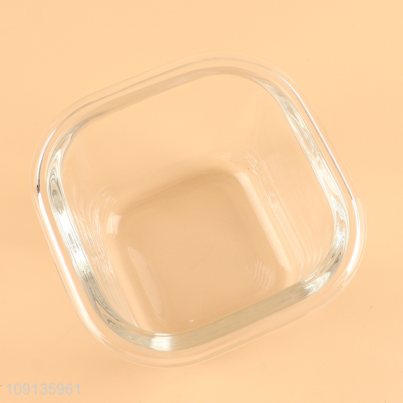 China factory clear glass sealed food container preservation bowl