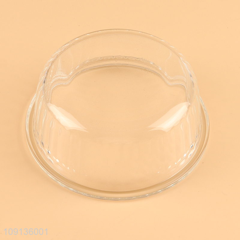 Good selling round clear glass preservation bowl food container wholesale