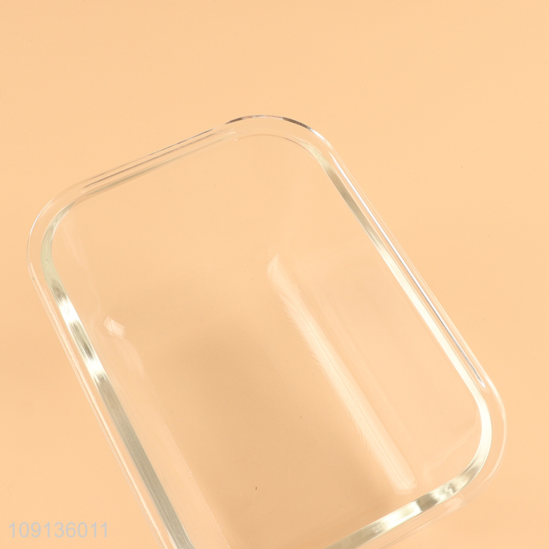China products rectangle clear glass preservation bowl food container