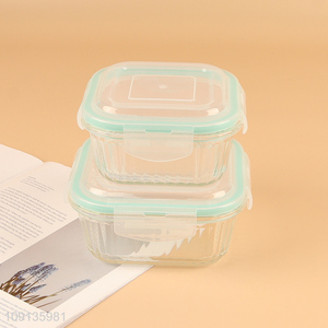 Factory price glass sealed food container preservation bowl for home