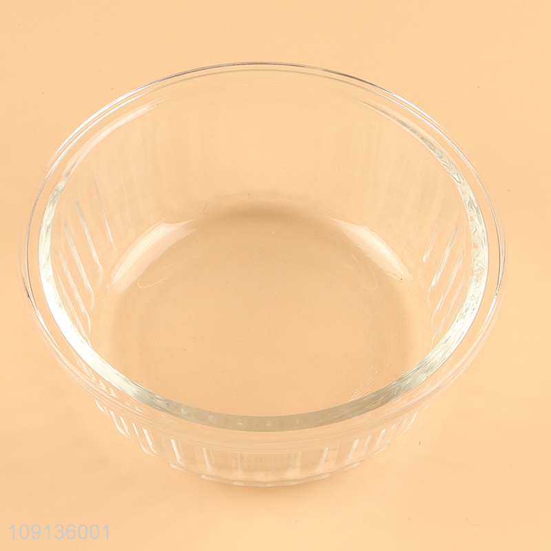 Good selling round clear glass preservation bowl food container wholesale