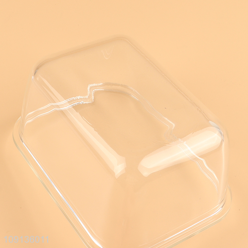 China products rectangle clear glass preservation bowl food container