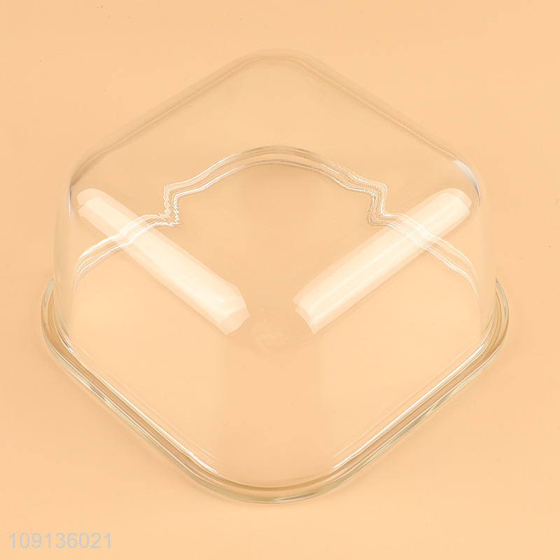 Latest products glass clear food container preservation bowl sealed bowl