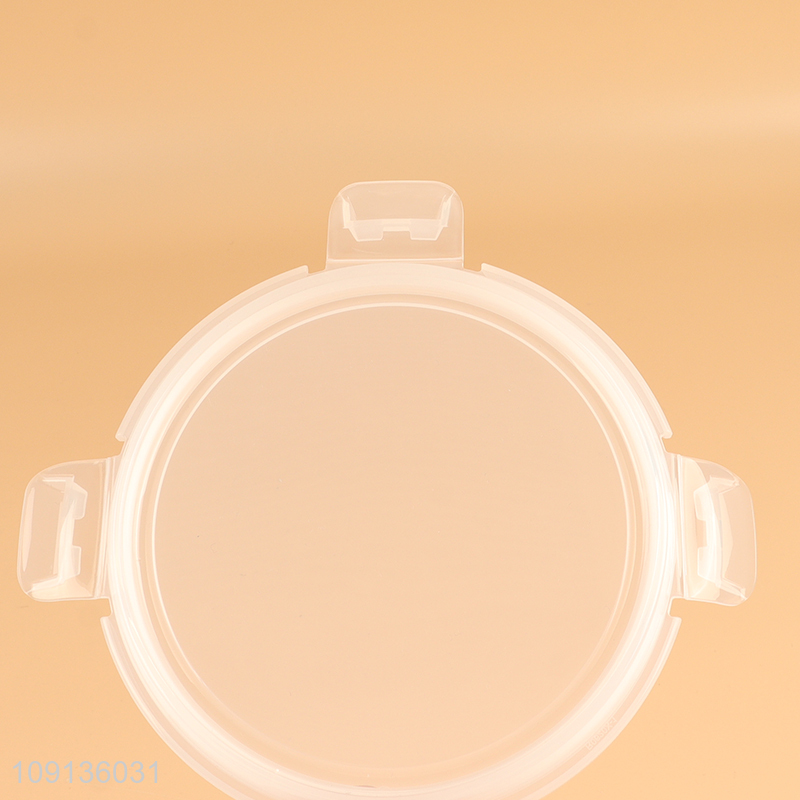 Top products round clear glass preservation bowl sealed food container