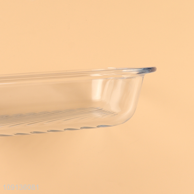 Most popular clear glass baking pan baking tray for household