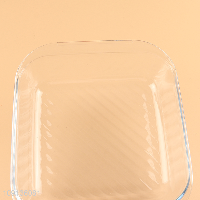 Most popular clear glass baking pan baking tray for household