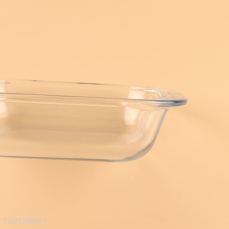 Good quality clear home glass baking pan baking tray for sale