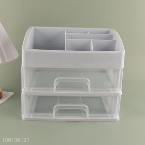 New Product 2-Tier Makeup Organizer with Drawers for Dresser Vanity