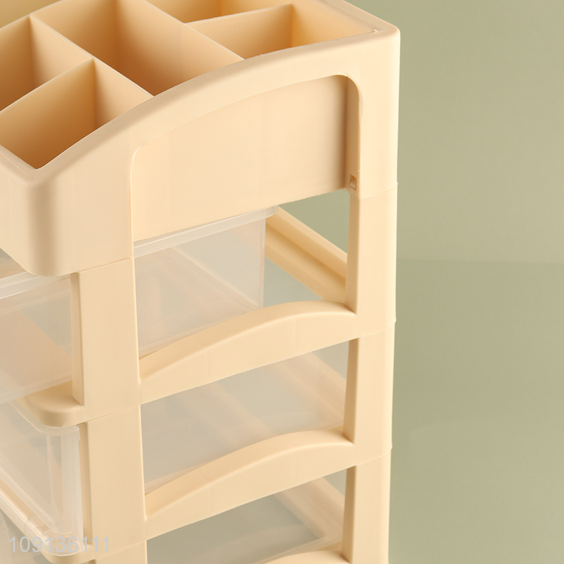 Hot Selling 3-Tier Makeup Cosmetic Organizer with Drawers for Bathroom