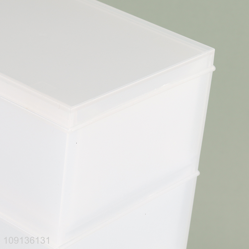 Good Quality 4 Tier Multi-Purpose Desktop Mini Plastic Storage Drawers