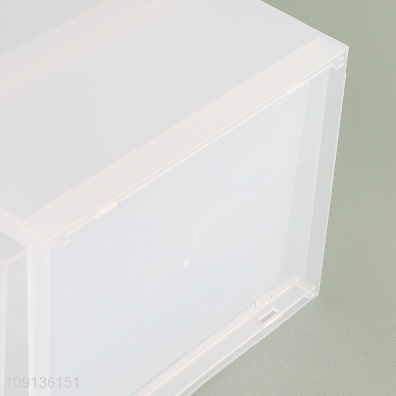 Factory Supply 2-Tier Mini Plastic Storage Drawers Makeup Organizers