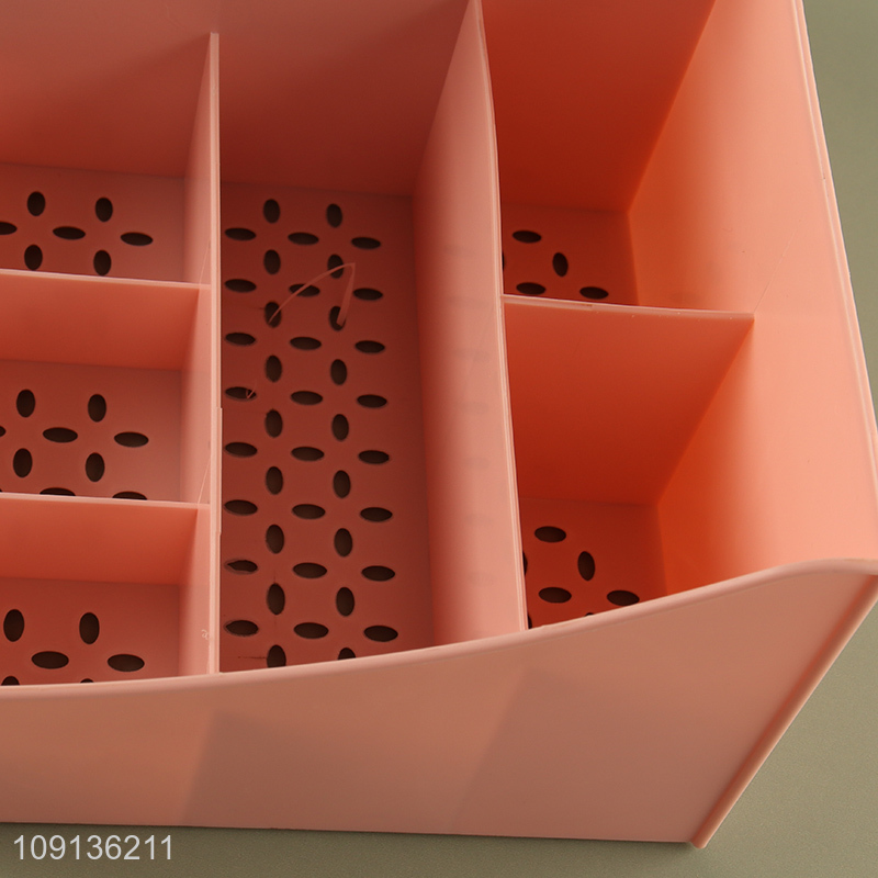 High Quality Plastic Makeup Cosmetic Organizer with 2 Drawers for Bathroom