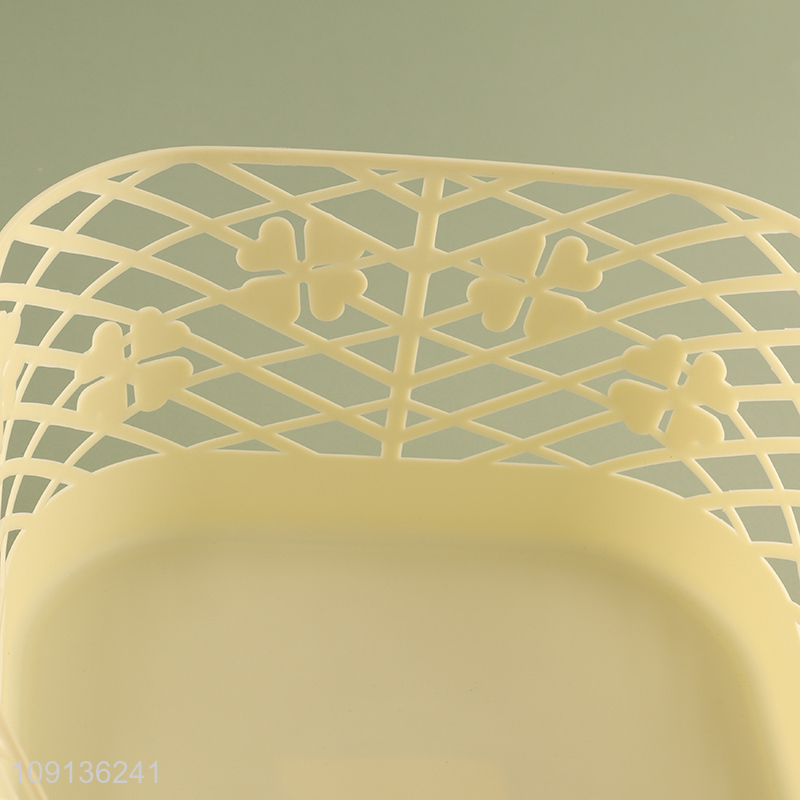 High Quality Hollowed Out Plastic Storage Basket Multipurpose Storage Basket