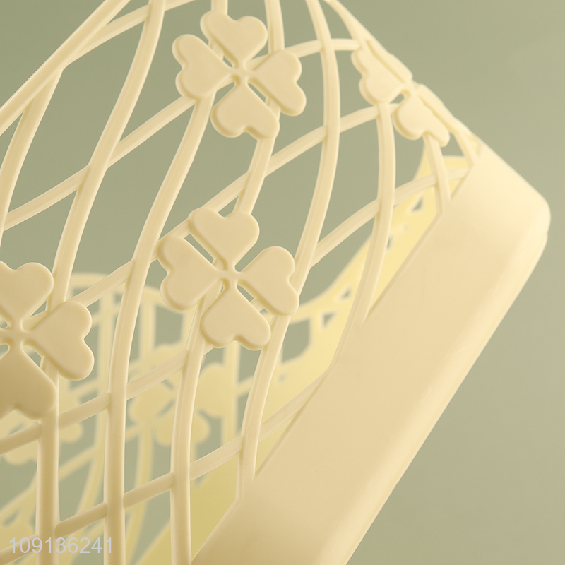 High Quality Hollowed Out Plastic Storage Basket Multipurpose Storage Basket