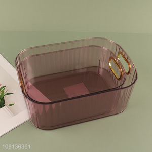 Wholesale Plastic Storage Basket Multi-Purpose Storage Basket for Makeup