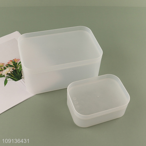 Good Quality Plastic Storage Bins Desktop Organizer Bins with Lid