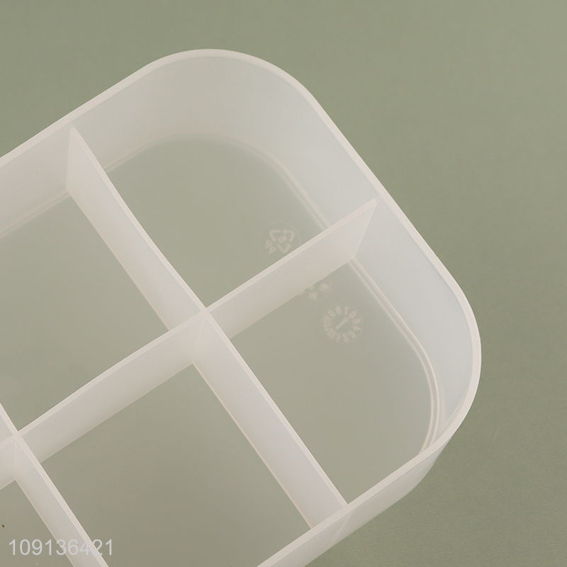 New Product Small Plastic Makeup Cosmetic Organizer Bins with Lid