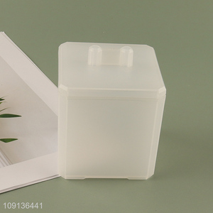 Wholesale Reusable Empty Plastic Cotton Buds Holder Cotton Swabs Box