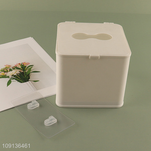 Hot Selling Wall Mounted Plastic Paper Towel Box No Drilling Tissue Box