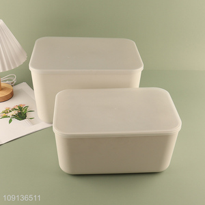 Hot Selling Multi-Purpose Plastic Storage Bins Pantry Organizer with Lid