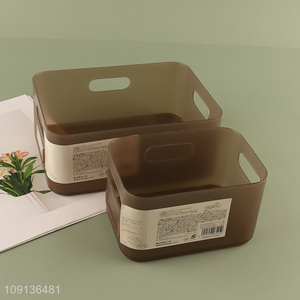 Wholesale Plastic Storage Bins with Handles for Kitchen Pantry Closet