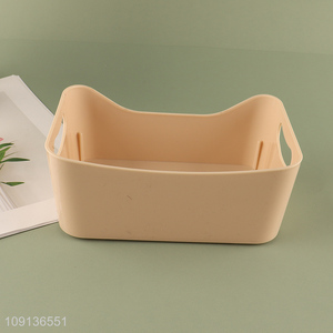 China Product Multipurpose Plastic Storage Basket Desktop Makeup Organizer