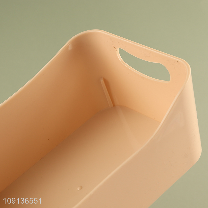 China Product Multipurpose Plastic Storage Basket Desktop Makeup Organizer