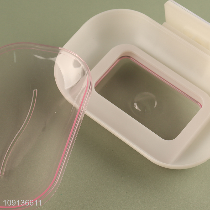 Good Quality Wall Mounted Plastic Soap Dish Holder Adhseive Soap Dish