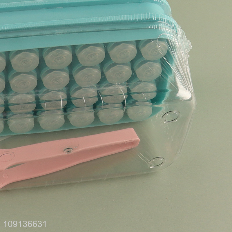 Online Wholesale 2-Tray Plastic Ice Cube Tray with Lid, Bin & Ice Tong