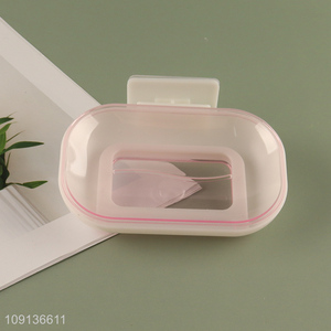 Good Quality Wall Mounted Plastic Soap Dish Holder Adhseive Soap Dish