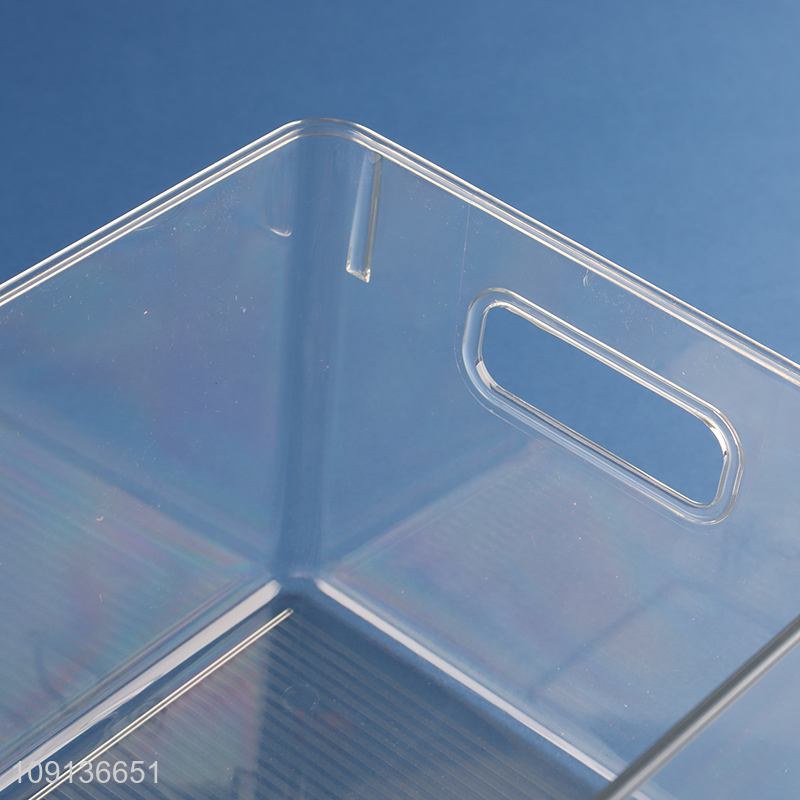 Hot Selling Clear Plastic Storage Basket for Kitchen Countertop Pantry