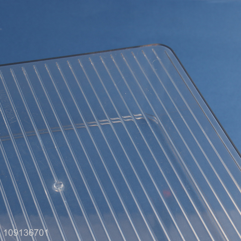 Factory Supply Plastic Refrigerator Organizer Bins Clear Fridge Organizer Bins