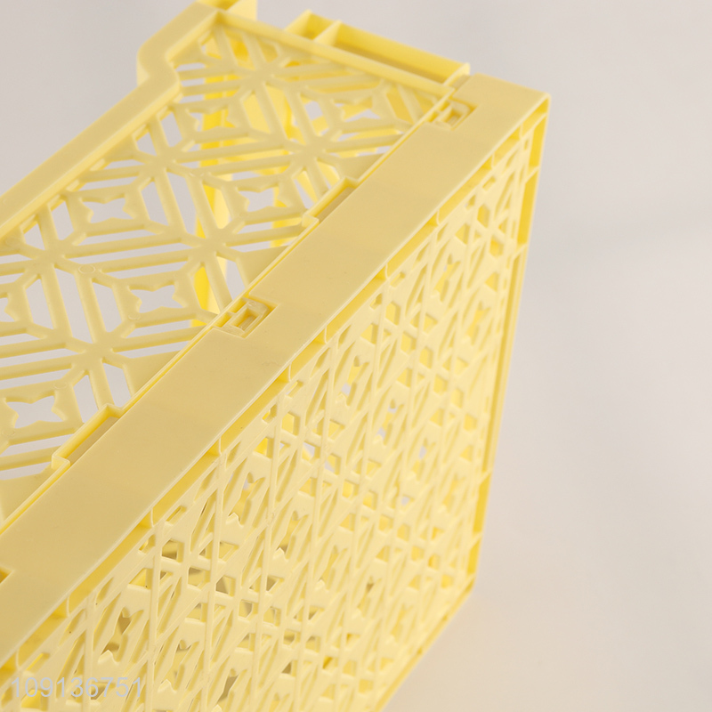 Wholesale Collapsible Plastic Storage Basket Stackable Plastic Storage Crates