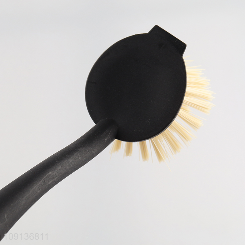 New Arrival Pot Brush Scrub Brush with Long Bambooo Handle