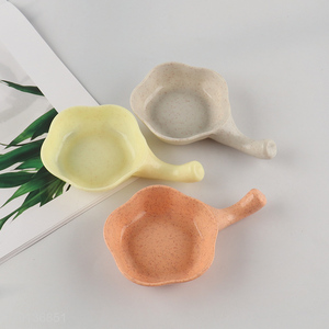 New Product Flower Shaped Sauce Dish Plastic Dipping Dish with Handle