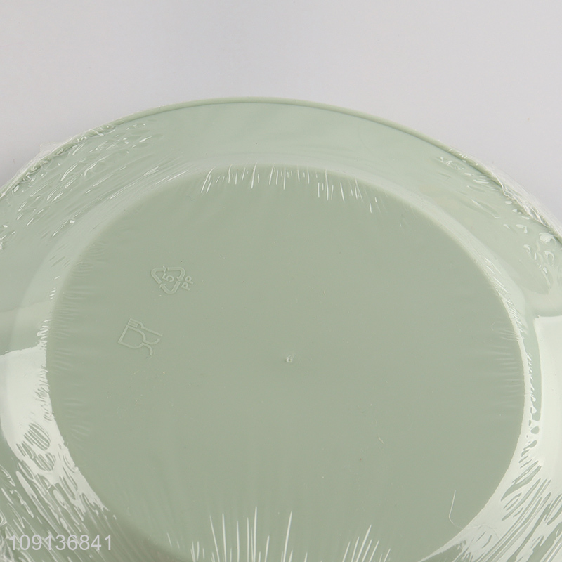 Hot Selling 6 Pieces Round Plastic Plates Plastic Picnic Plates