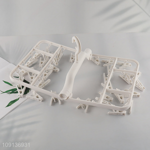 Online Wholesale <em>Clothes</em> Drying <em>Rack</em> Underwear Hangers with 32 Clips