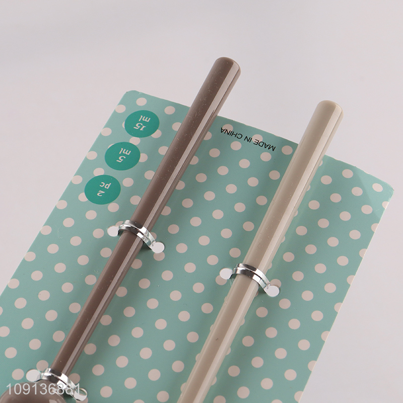 Factory Price 2 Pieces Plastic Measuring Spoons for Cooking & Baking