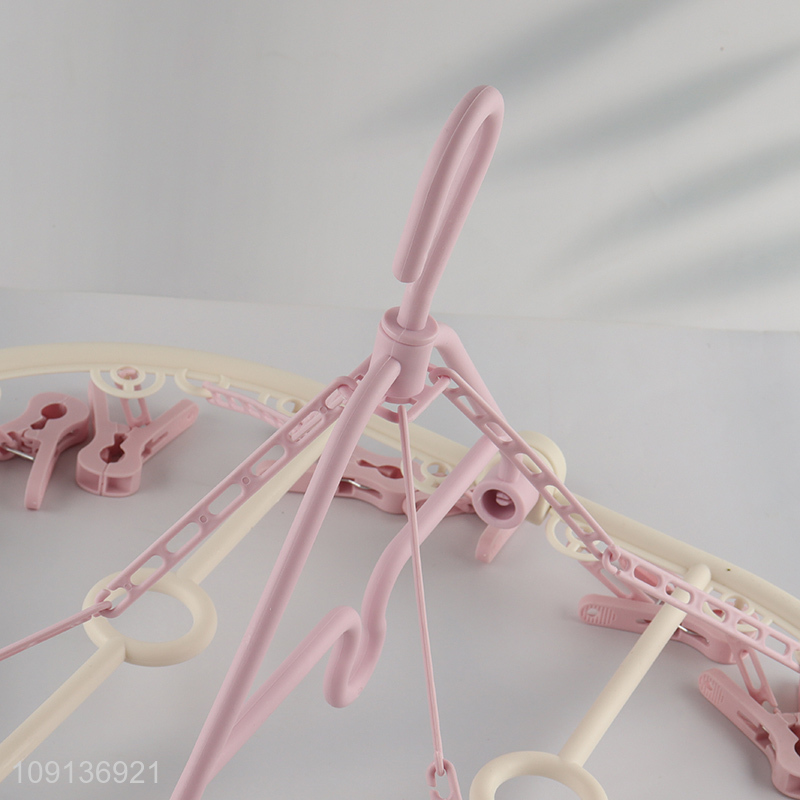 Wholesale Clothes Drying Rack Towels Bras Drying Rack with 18 Clips