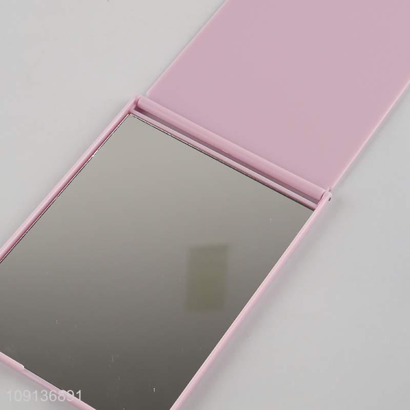 Good Quality Rectangular Plastic Cosmetic Mirror Portable Makeup Mirror